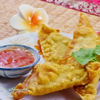 Raviolis frits au poulet